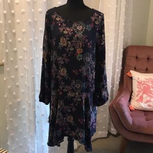 Cotton blue flower dress